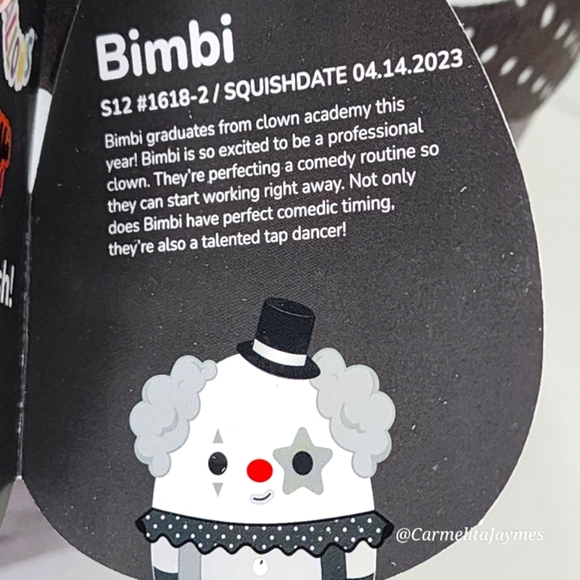 🖤 BIMBI 🤡 Select Series Clown Mallow Mash 2023 Original Squishmallow ☆personal - Picture 4 of 9